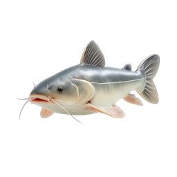Realistic Catfish Icon for Aquatic Themes