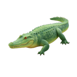 Playful Crocodile Toy Icon for Children's Designs