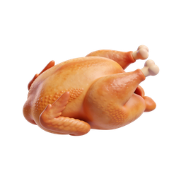 Stylized Cooked Chicken Icon for Culinary Themes