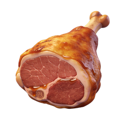 Juicy Meat Leg Icon for Delicious Food Designs