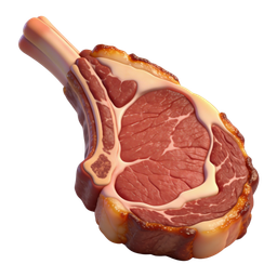 Juicy Rib-Eye Steak Cut Icon for Culinary Projects