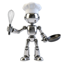 Robot Chef Icon - AI Cooking & Kitchen Automation