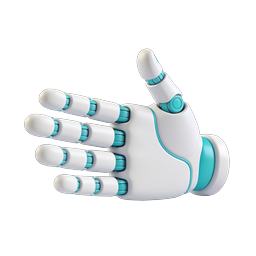 Roboterhand Daumen hoch Icon - KI Technologie 3D