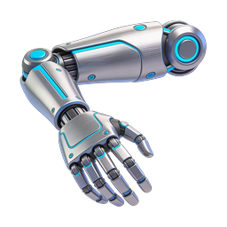 Futuristic Robotic Arm Icon | AI Technology