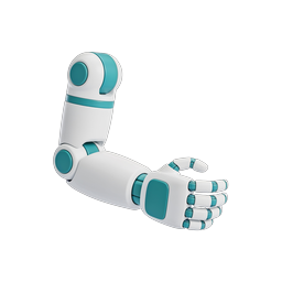 3D Robotic Arm Icon - Futuristic AI Technology