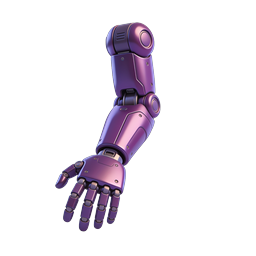 Purple Robotic Arm Icon | Futuristic Technology 3D Render