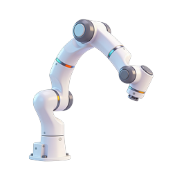 Industrieroboterarm 3D-Icon - Automatisierungstechnologie