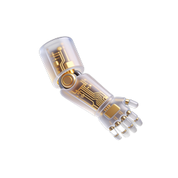 Biểu tượng công nghệ AI cánh tay robot tương lai