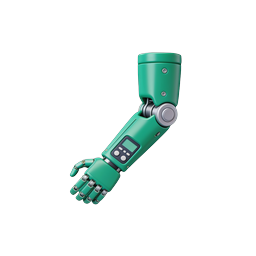 Robotic Arm Icon - 3D Prosthetic Technology Design