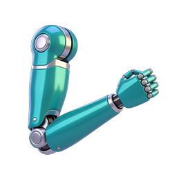 Icona braccio robotico - Forza e tecnologia AI