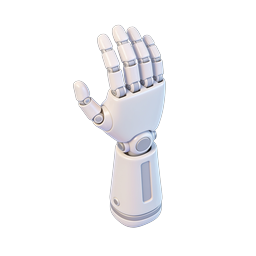 3D Robotic Hand Icon | AI & Automation Symbol