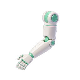 3D Robotic Hand Icon - AI & Automation Symbol