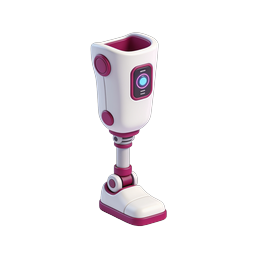 Robotic Prosthetic Leg 3D Medical Icon