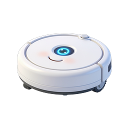 Icona robot aspirapolvere smart home | Rendering 3D