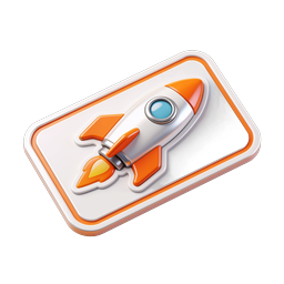 Raketenstart-Icon - 3D Isometrisches Startup-Design
