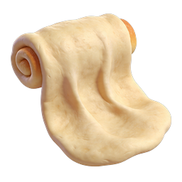 Icona di pasta stesa - Pasticceria 3D realistica