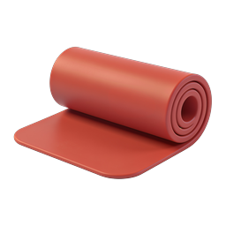 Rolled Yoga Mat Icon | 3D Fitness Exercise Design