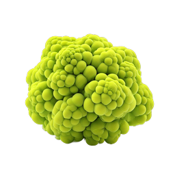 Romanesco Broccoli Icon - 3D Fractal Vegetable Design