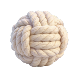 Cream Rope Ball Icon - Realistic 3D Twisted Fiber