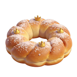 Rosca de Reyes King's Cake 3D Icon
