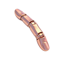 Rose Gold Chain Link Jewelry Icon | Luxury 3D