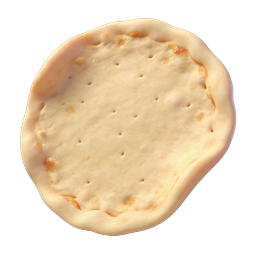 Round Golden Cracker Biscuit 3D Icon