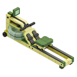 Stylish Rowing Machine Icon for Fitness Enthusiasts