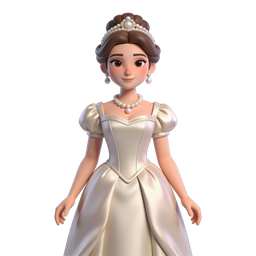 Charming Princess Icon for Kids' Apps
