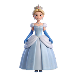 Charming Princess Icon for Children's Themes
