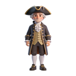 Charming Historical Figure Icon for Engaging Content