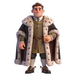 Charming Royal Character Icon for Fantasy Themes