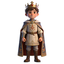 Charming Royal Boy Icon for Creative Projects