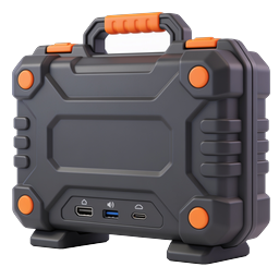 Rugged Portable Power Station Icon | 3D Technology