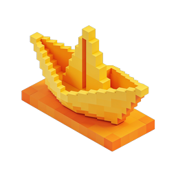 Icono Voxel de zapatilla de running isométrica - Zapatilla 3D