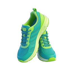 3D Running Sneakers Icon | Athletic Sports Shoes