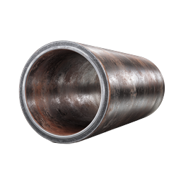 Ícone de cano de metal enferrujado - Objeto industrial realista