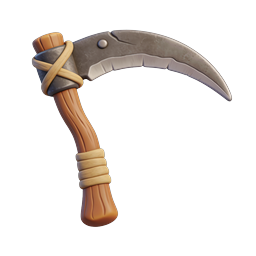 Stylized Pickaxe Tool Icon - 3D Game Asset