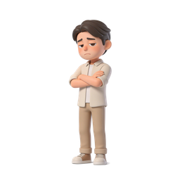 Sad Boy Icon for Emotional Awareness