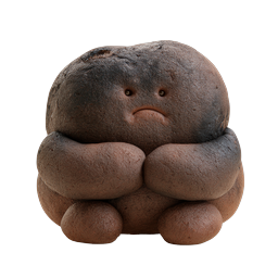 Ícone de Criatura de Argila Triste - Personagem 3D Melancólico