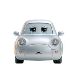 Sad Crying Car Character - 3D Animated Vehicle Icon