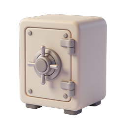 Elegant Safety Vault Icon for Secure Storage Solutions