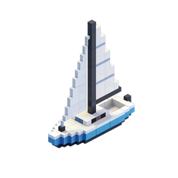 Stylish Sailboat Icon for Maritime Themes
