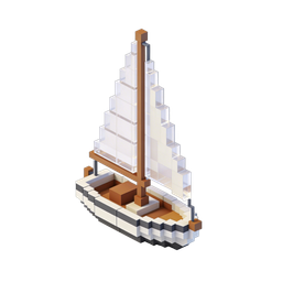 Stilvolles Segelboot-Icon für nautische Themen