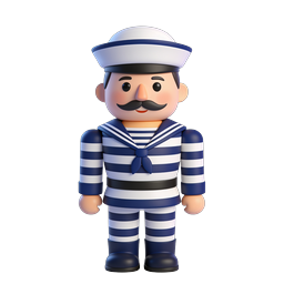 Sailor Toy Figure 3D Character Icon