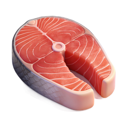 Realistic Salmon Fish Icon for Culinary Designs