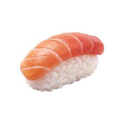 Salmon Nigiri Sushi Icon - 3D Realistic Japanese Food