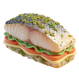 Vibrant Salmon Sushi Icon for Food Content