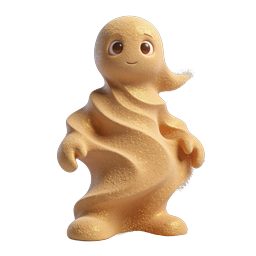 Cute Sand Character 3D Icon | Beach & Nature Design