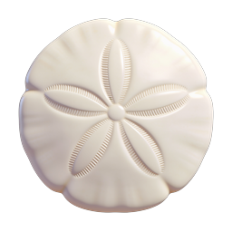 Sand Dollar Icon - 3D Marine Sea Creature Graphic