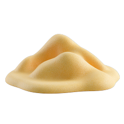 3D Sand Pile Icon - Realistic Yellow Sand Mound